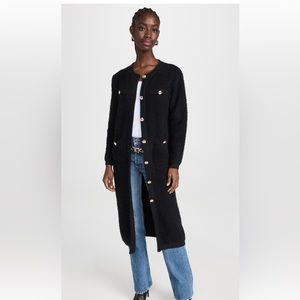 Line and dot ivy boucle cardigan